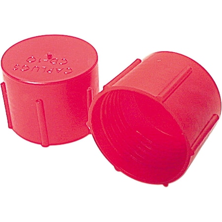 Allstar Performance Plastic -8 AN Caps; Red -0, 20PK ALL50804